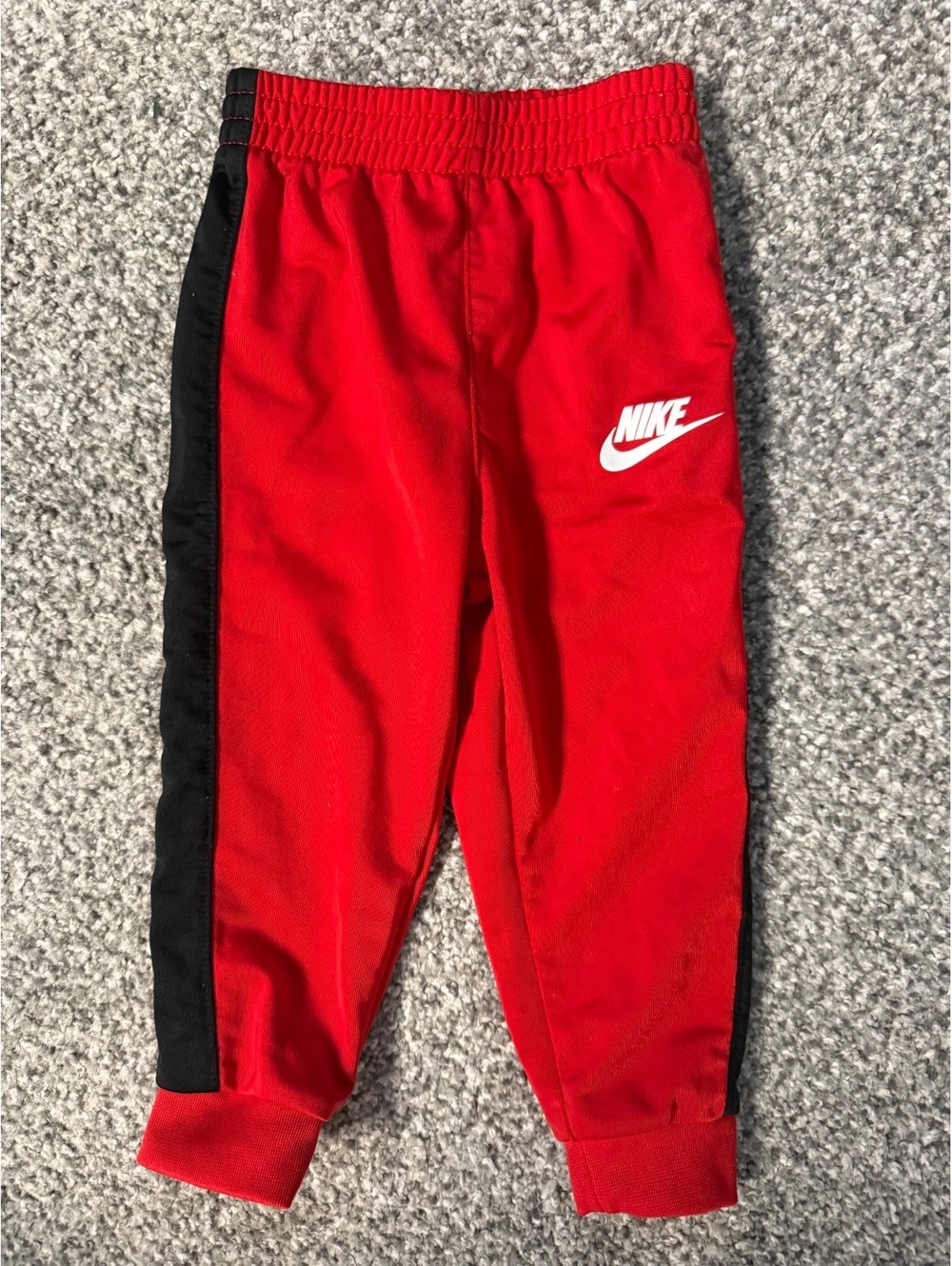 Nike Toddler Boys Size 18M Red & Black Tricot Track Pants Futura Logo